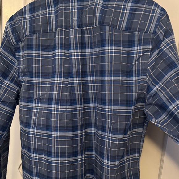 Tommy Hilfiger Men's Navy Checkered Shirt - Picture 5 of 6